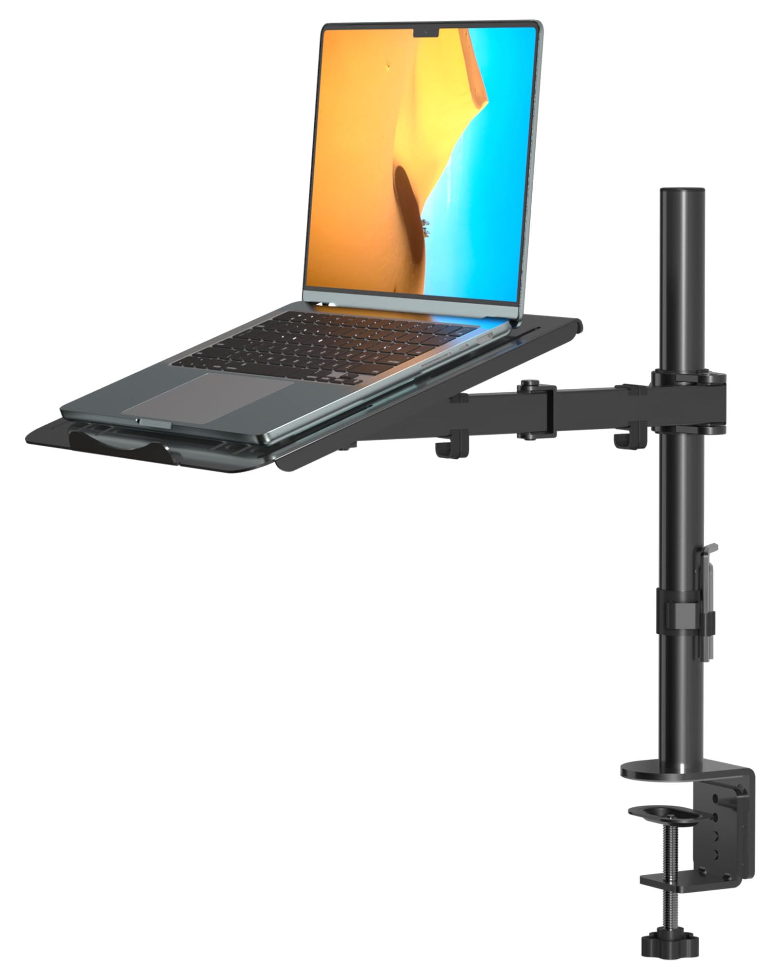 suptek Monitor Arm mit Laptop Halterung Volleinstellbar für 13