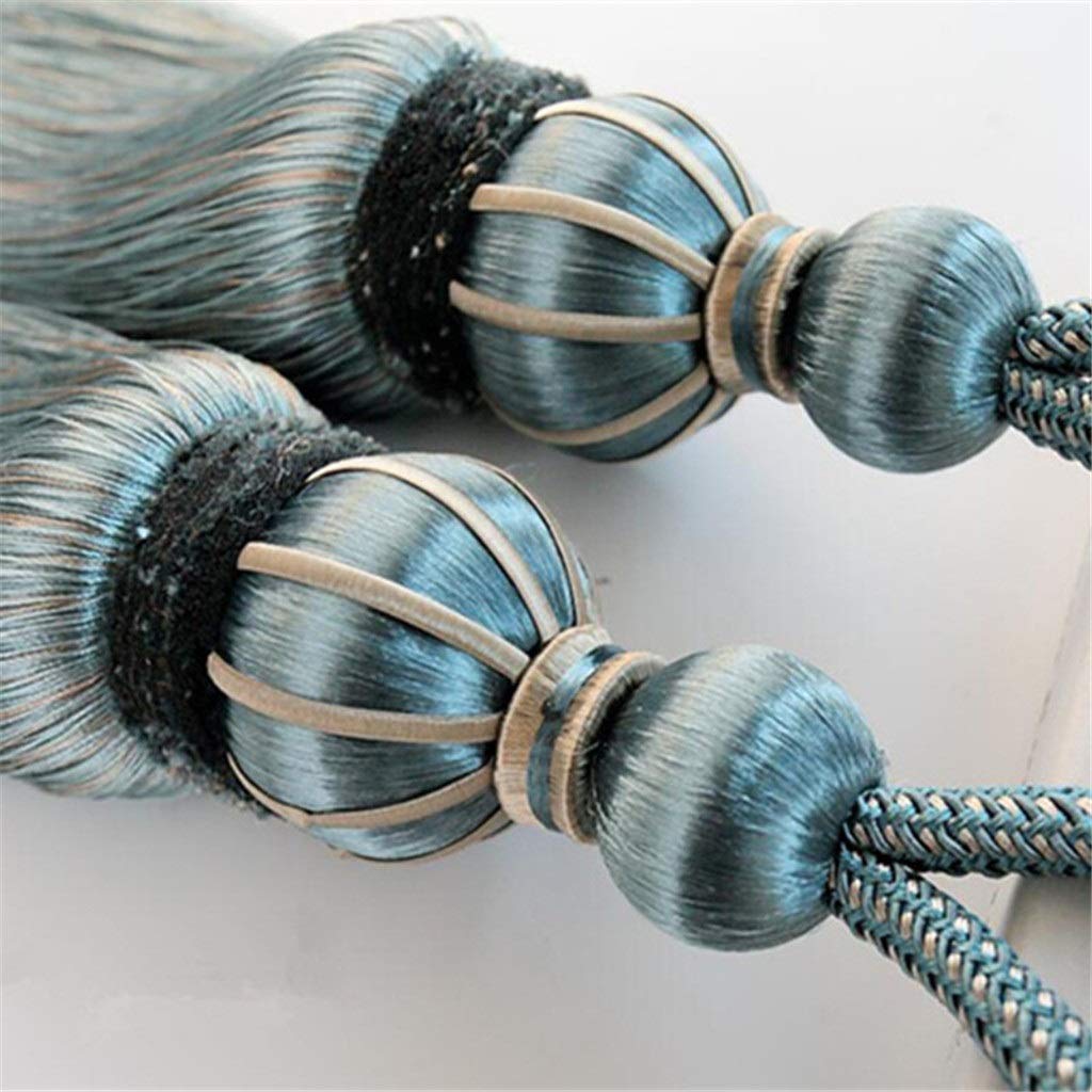 2 alzapaños decorativos para cortinas con borlas naranjas, elegantes hebillas de cortina, accesorios de cortina de alta calidad, alzapaños