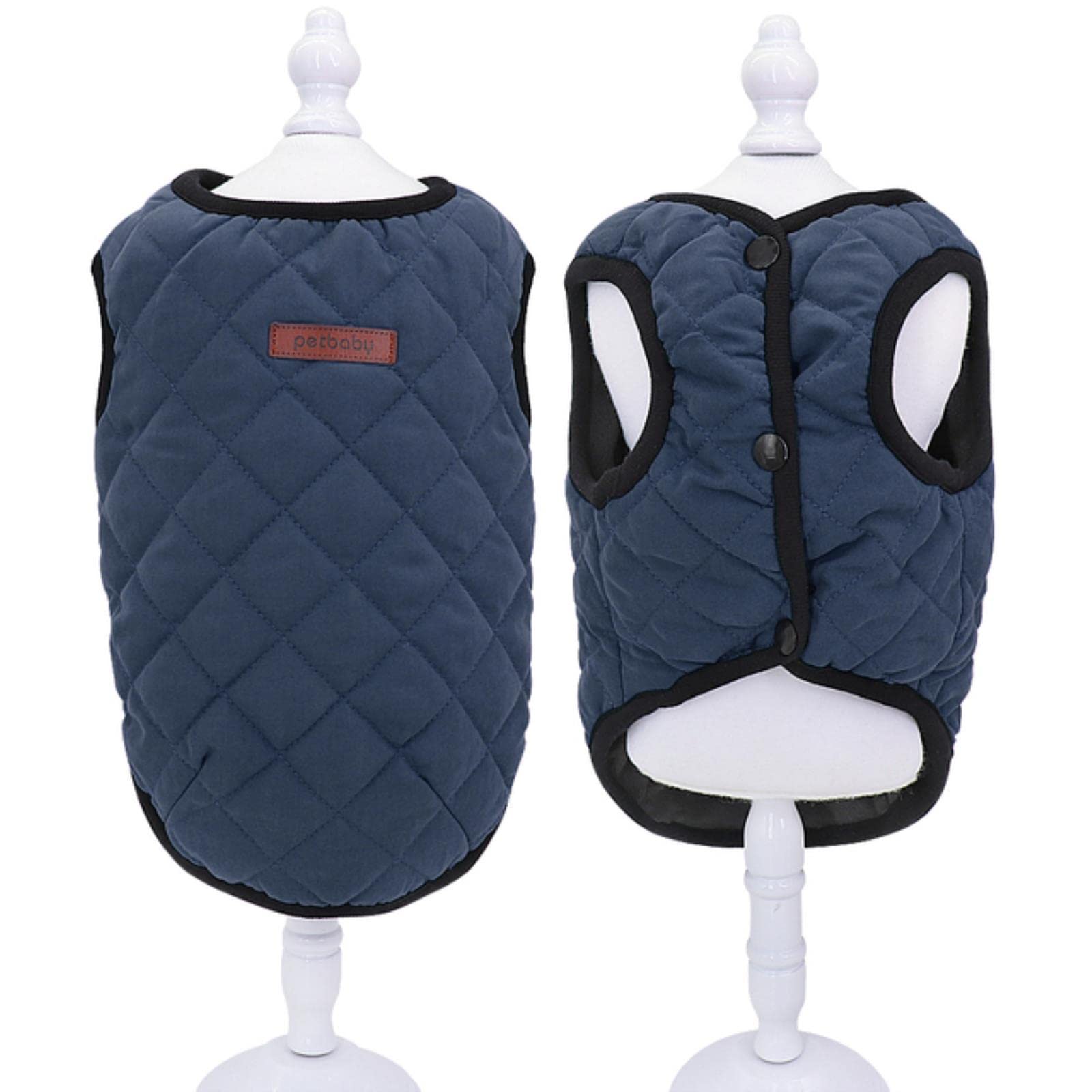 Manteau chiot contre les tremblements de froid veste d'hiver bleue taille S Yorkie