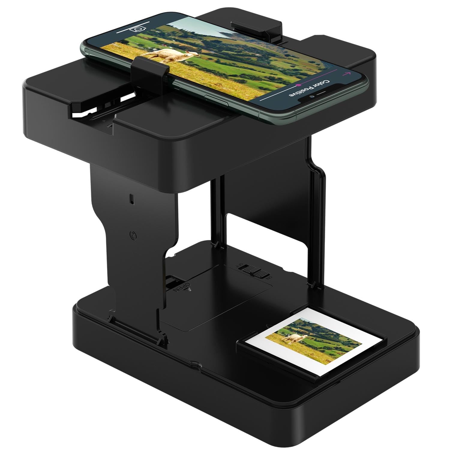 DigitConvert Dia-Viewer Mobiler Filmscanner 35 mm Diascanner für Smartphone