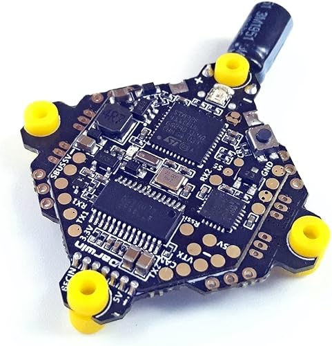 Miniatura 4 de INLIMA Accesorios para drones FPV F411 AIO controlador de vuelo para Whoop Blheli_S Betaflight F4 15A OSD BEC BL_S 1-3S 4In1 ESC para RC Drone FPV