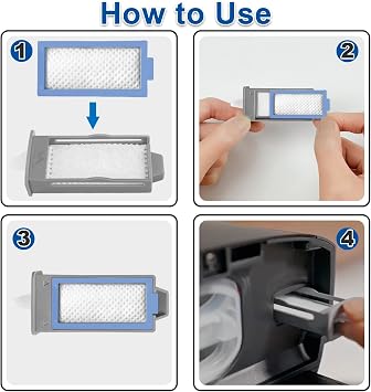 12 PCS Filters Compatible with DreamStation 2, Replacement Kit 6 Reusable Pollen Filters 6 Disposable Ultra-Fine Filters, Replacement Filter Supplies