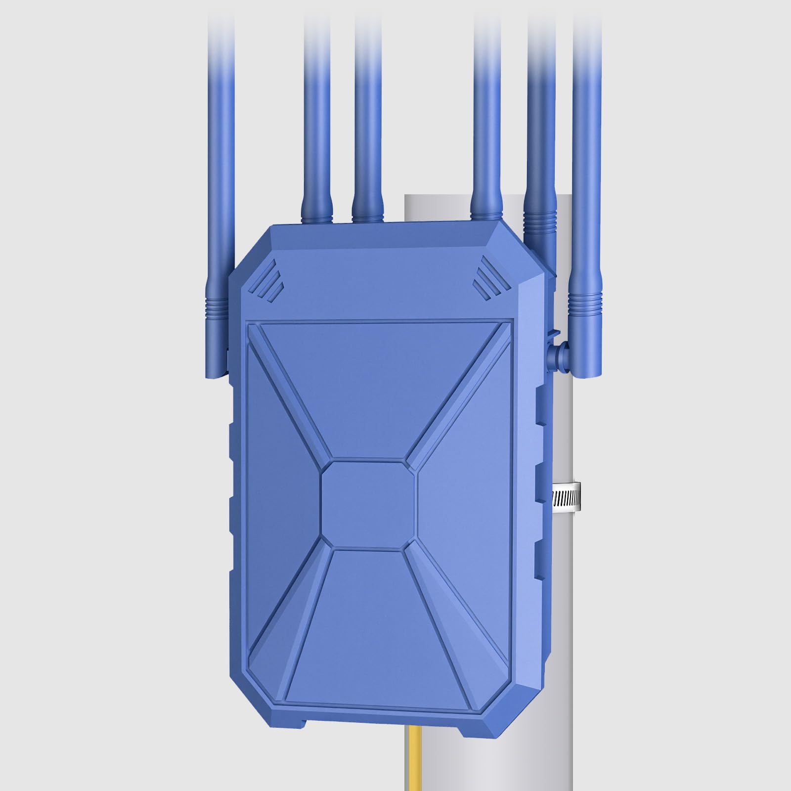 AX3000 WiFi Extender Signal Booster Outdoor WiFi Extender, Long Range Outdoor Wireless Gigabit Access Point, IP67 Weatherproof, with PoE, WPA3 Security, for Starlink, Patio, Farm, Yard, Camera