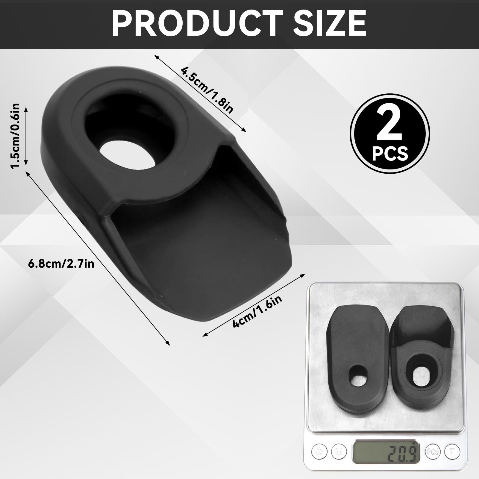 1 Paio di Protezioni per Pedivelle da Bici Guarnitura in Silicone Copertura Protettiva per Guarnitura Shell Case Parti di Biciclette per La Maggior Parte delle Bici da Strada Mountain Bike
