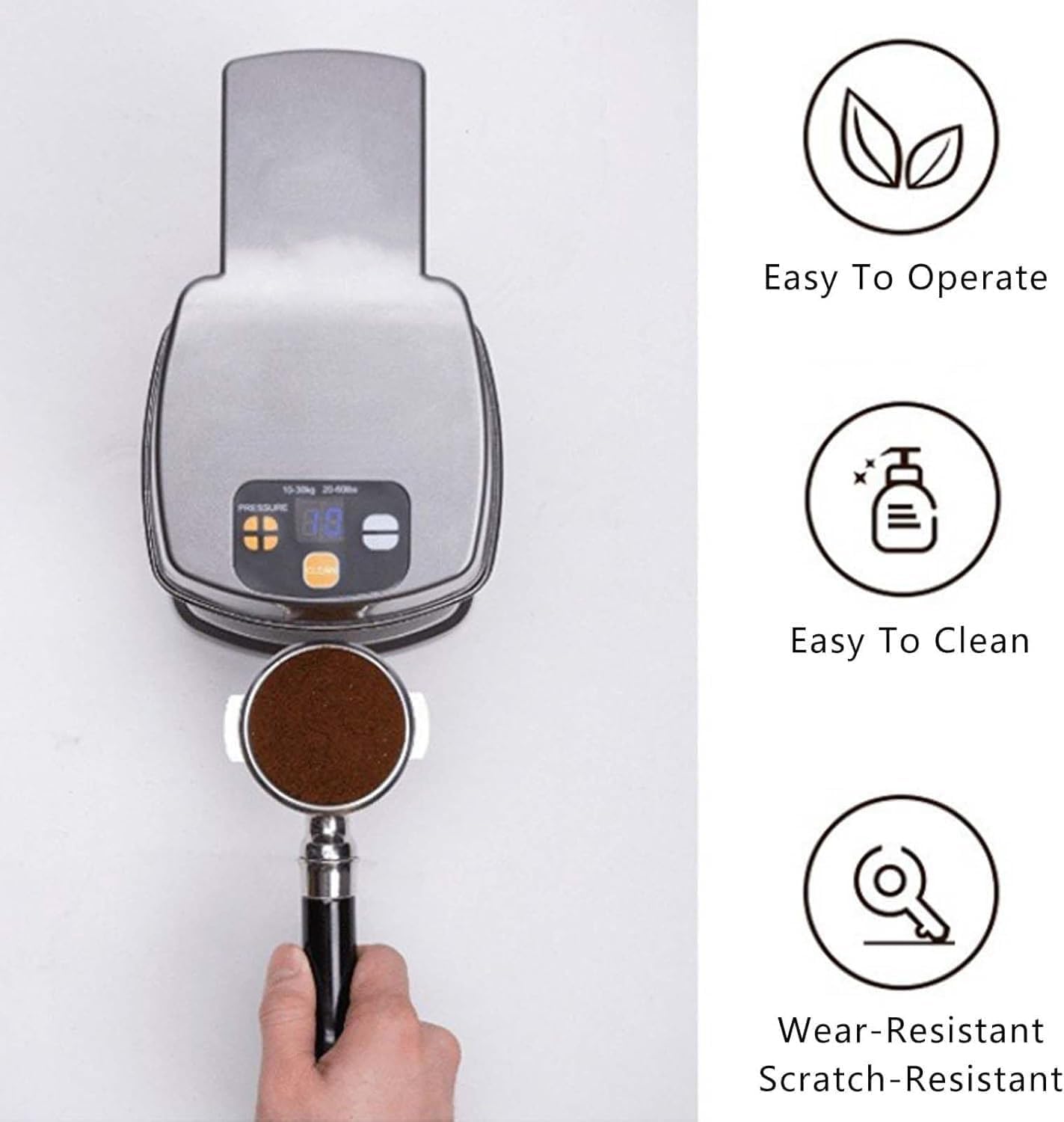 Prensador Automático, Máquina Eléctrica Para Prensar Café, Presión De 10-30 Kg, Inducción Automática Y Prensado 58 Mm, Fácil Limpiar, Para Cafeterías Uso Doméstico