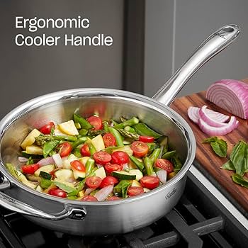 Amazon.com: Fissler M5 Pro-Ply 5-ply Stainless Steel Sauté Pan, 3