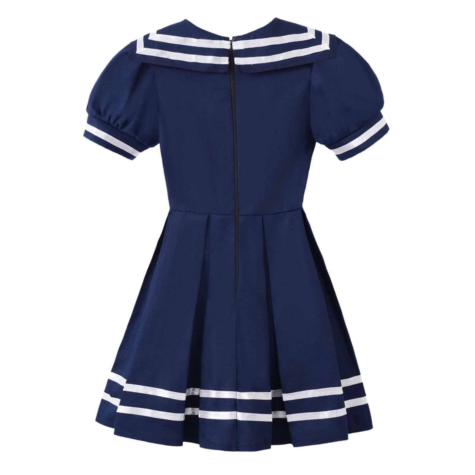 Elegante costume da marinaio per bambini con gonna a pieghe per teatro scolastico e feste
