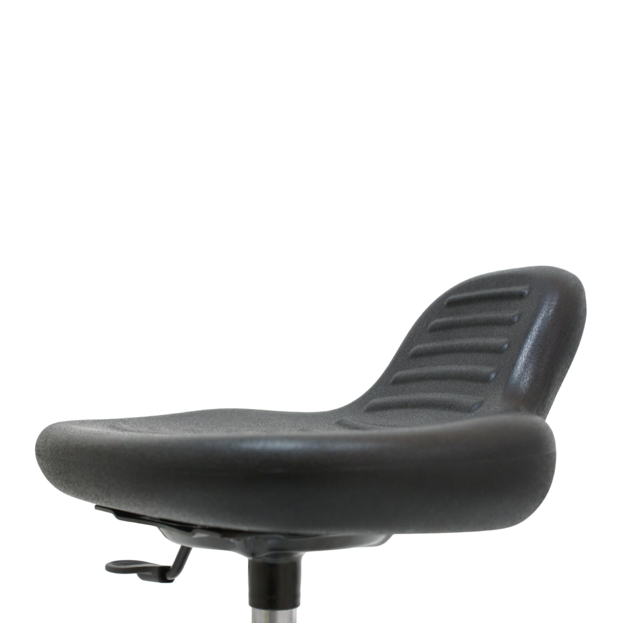 Silla de Trabajo Mini Work de Poliuretano. Alto, con reposapies y Ruedas de Nylon (Base Negra)