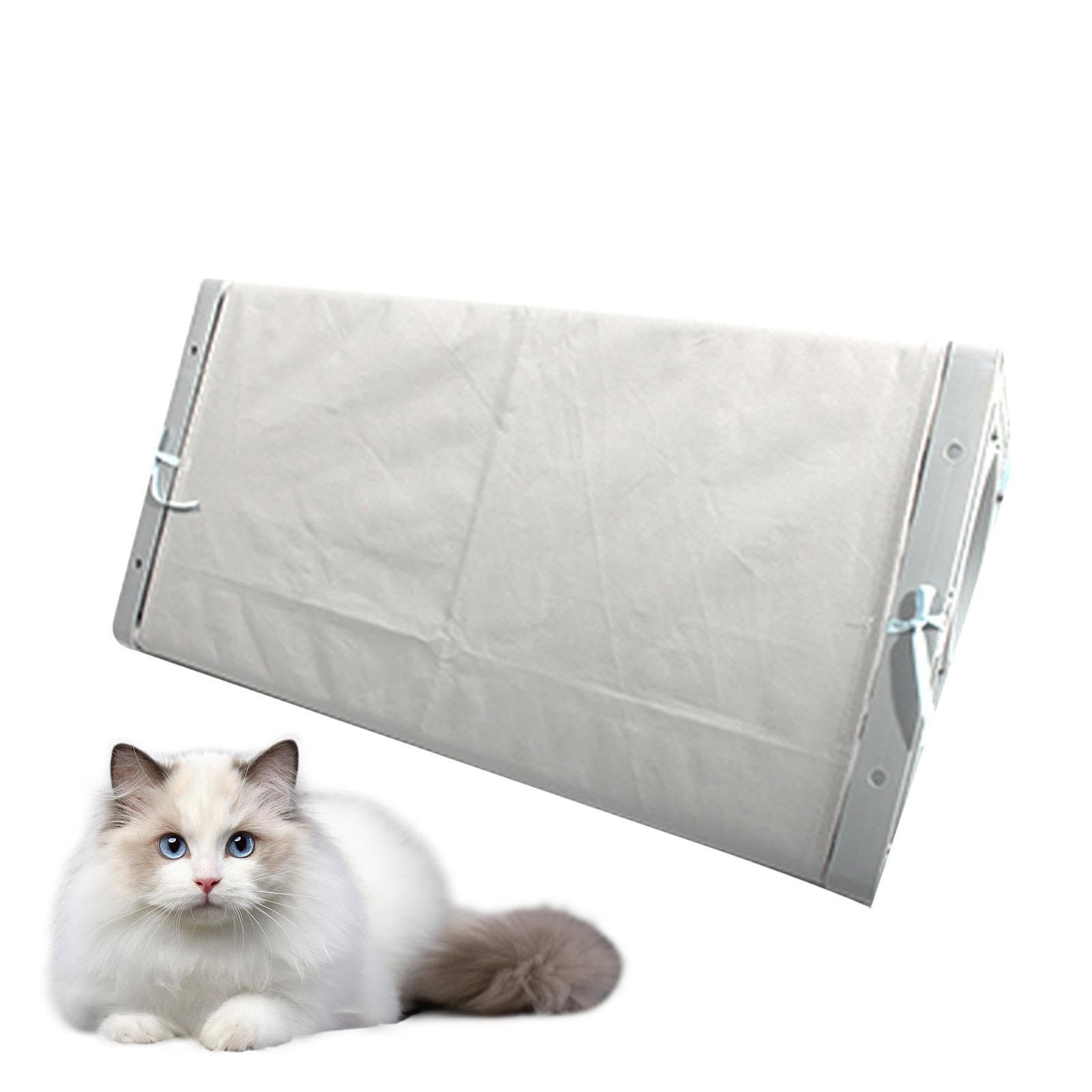 Perchoir de fenêtre pour chat en tissu maillé pour petits espaces