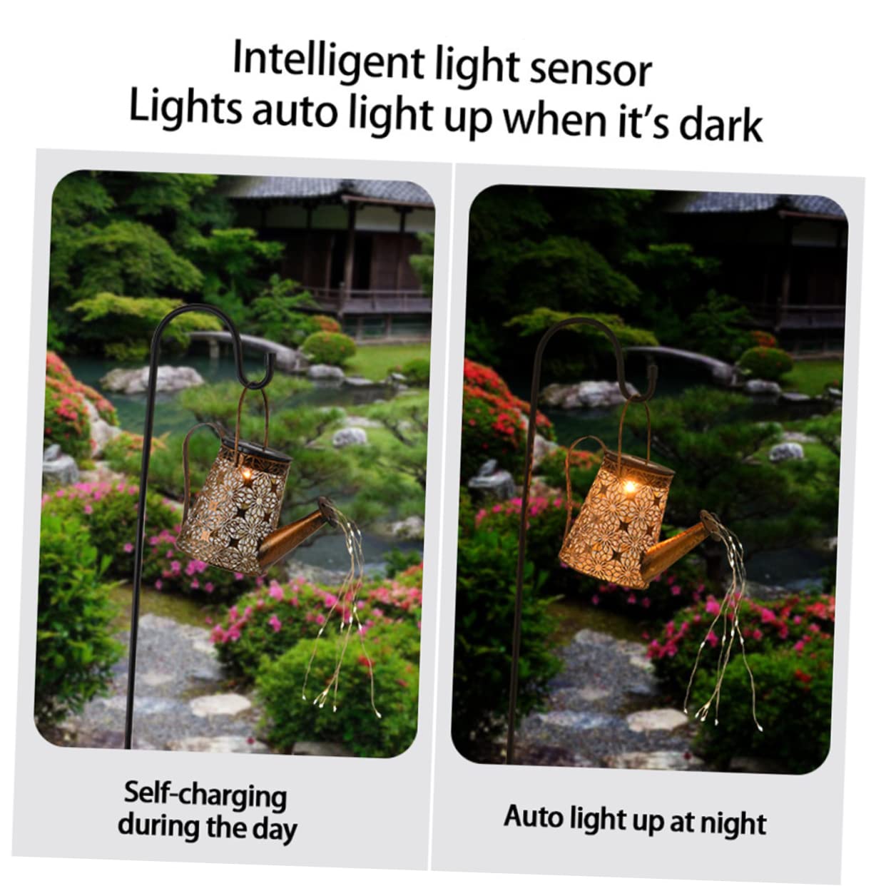 Gatuida Lampe Solaire Arrosoir Lumineux Éclairage Extérieur Décoratif Pour Jardin