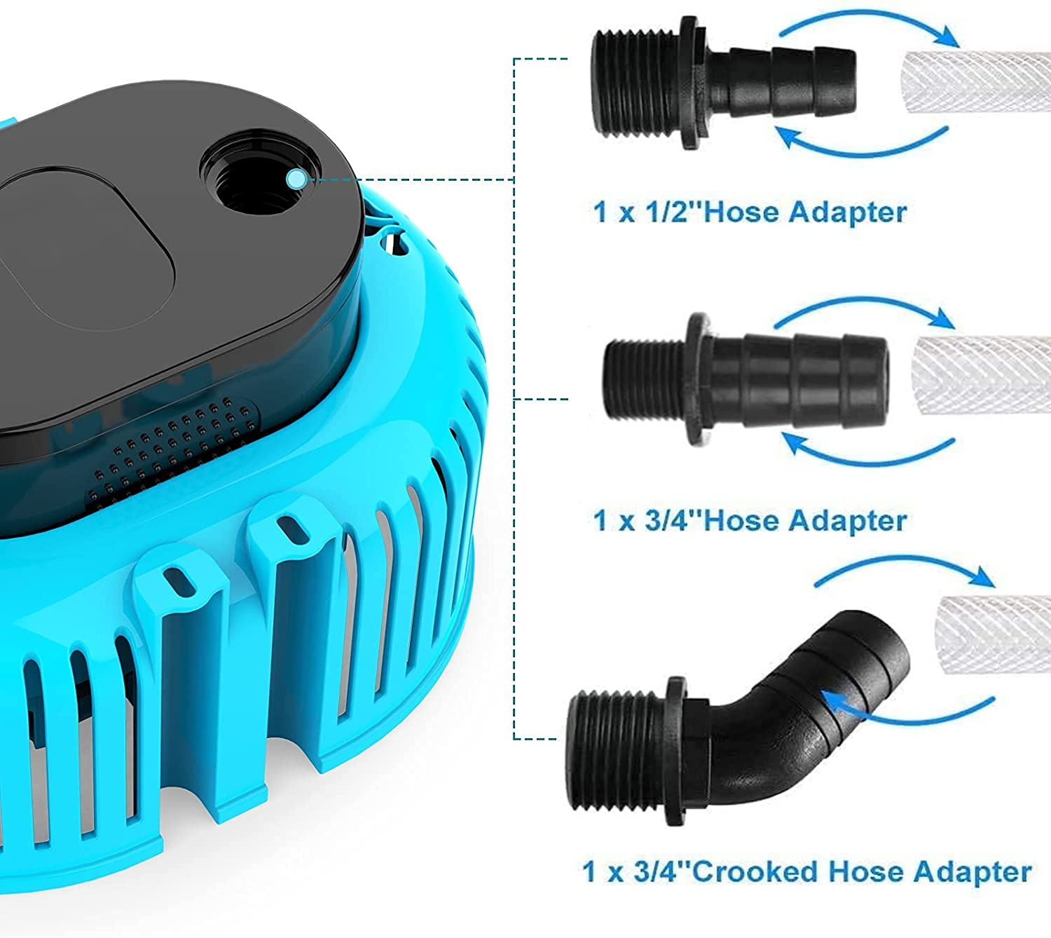Pool Cover Pump Above Ground Submersible Sump Pump, Swimming Water