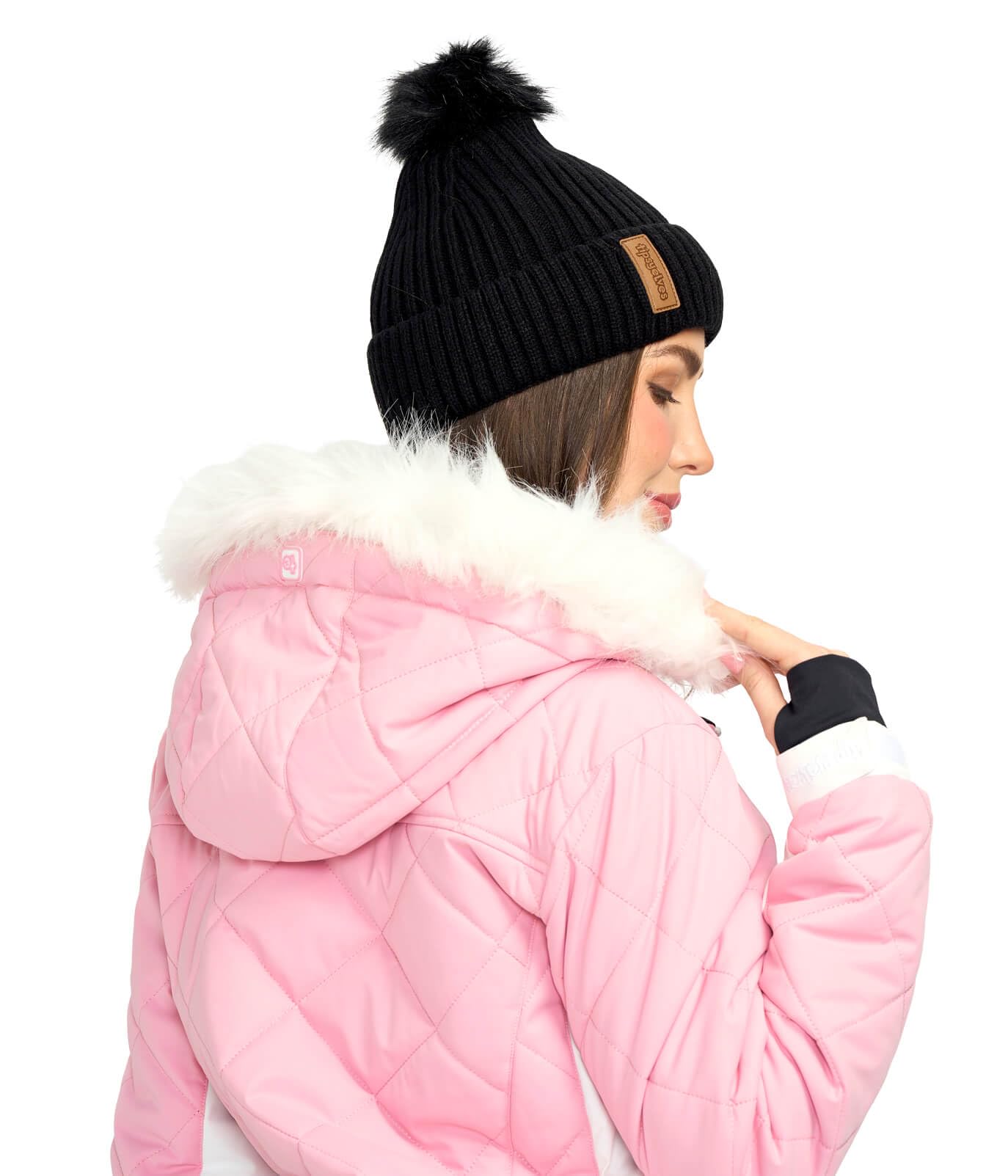 Tipsy Elves Chaquetas de esquí para mujer, ropa de abrigo de esquí con capucha e impermeable para adultos