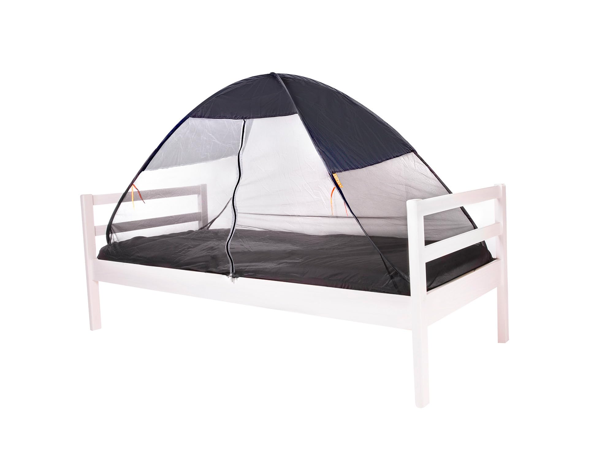 Deryan Tenda da letto pop-up – matrimoniale – zanzariera pop up – zanzariera letto – pieghevole e leight – 200 x 90 x 110 cm – zanzariera letto e zanzariera da viaggio con borsa – Grigio