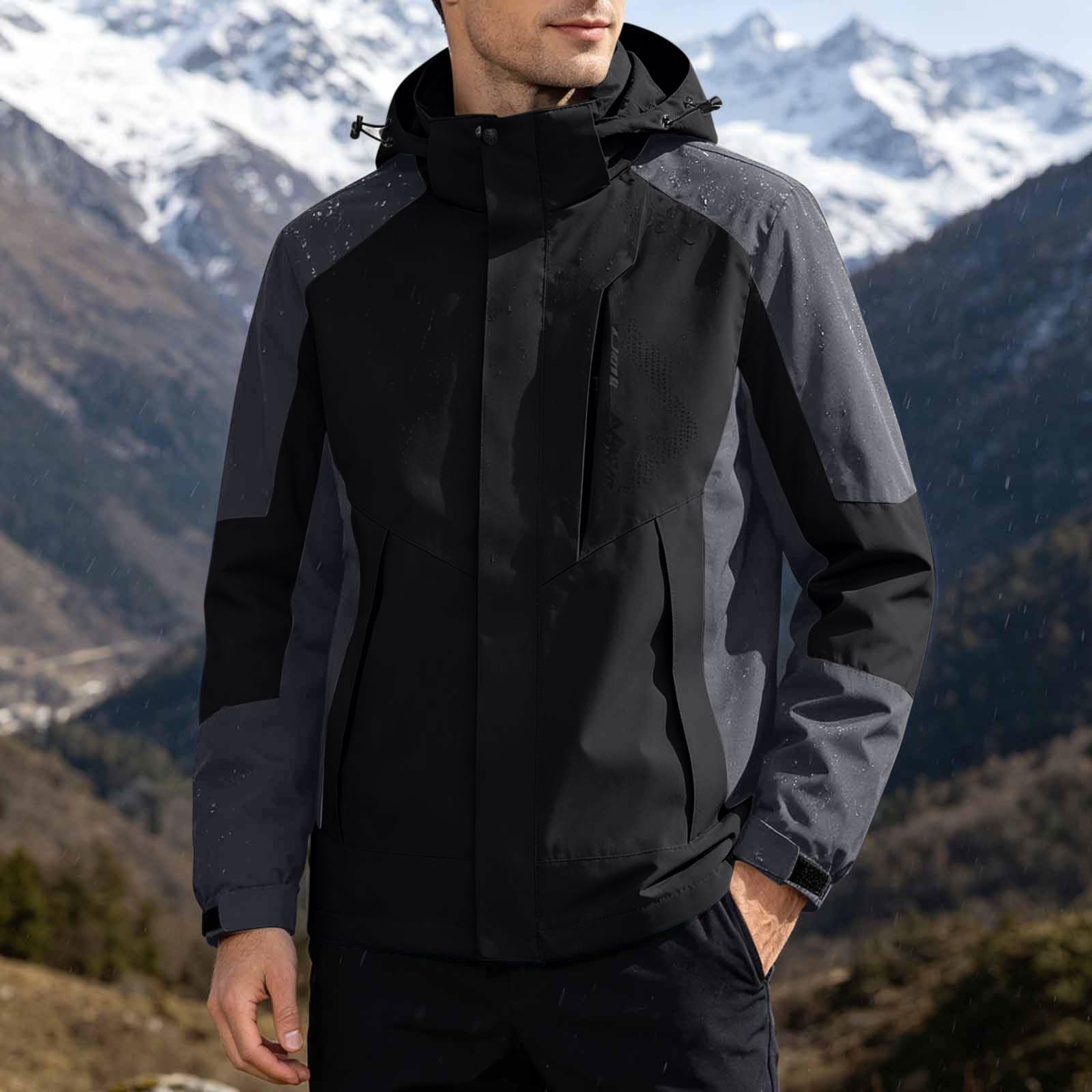 Regenjacke Herren Wasserdicht Wanderjacke Fahrradjacke Outdoor Sportjacke