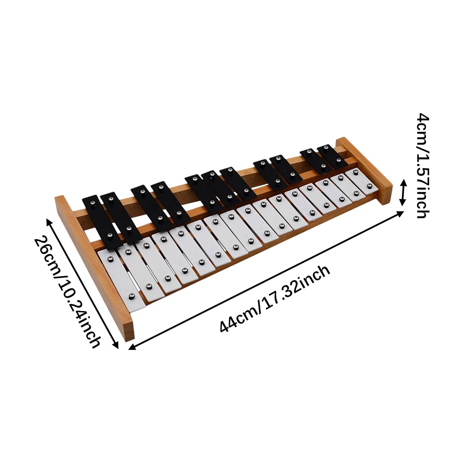 Xylophone/glockenspiel à 27 Notes, Instrument de Percussion Compact, Jouet Piano à Mains Nues pour Spectacles et événements Familiaux.