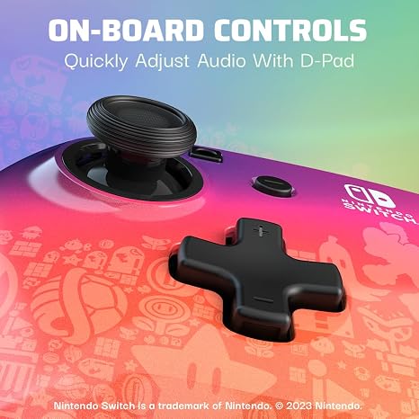 PDP REMATCH Controller & Travel Case Bundle: Star Spectrum - Nintendo Switch, Nintendo Switch Lite, Nintendo Switch - OLED Model