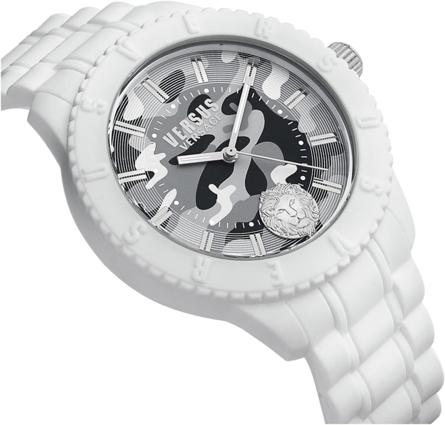 Versus Versace Tokyo Silicone Lion Collection Luxury Mens Watch Timepiece