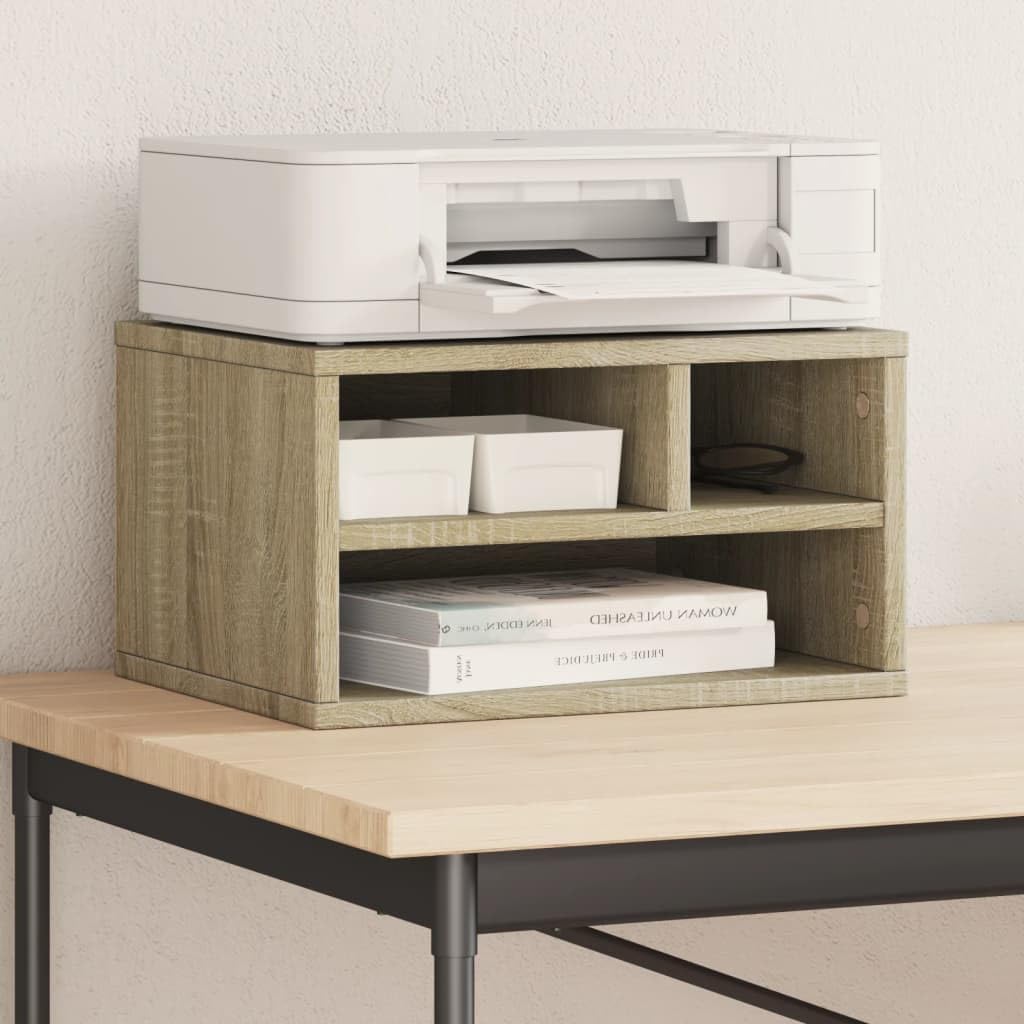 Soporte Impresora Madera ingeniería Roble Sonoma 40x32x22,5 cm,6.93kg-840599