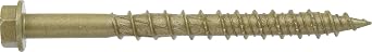 Power Pro 37 Pc Multi-Material Hex Washer Head Screws (1/4 x 2-3/4) | Star/Hex Drive Fastening Screws | No Pre-Drill Hi-Lo Thread Screws for Wood Metal Concrete Drywall Plastic Exterior Use