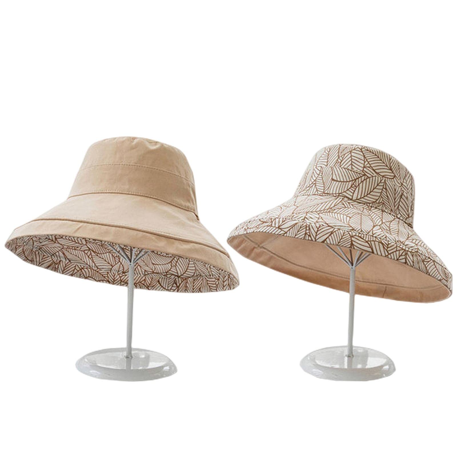 Chapeau bob printemps/été imprimé réversible soleil plage chapeau femme plein air voyage vacances pêcheur chapeau visière