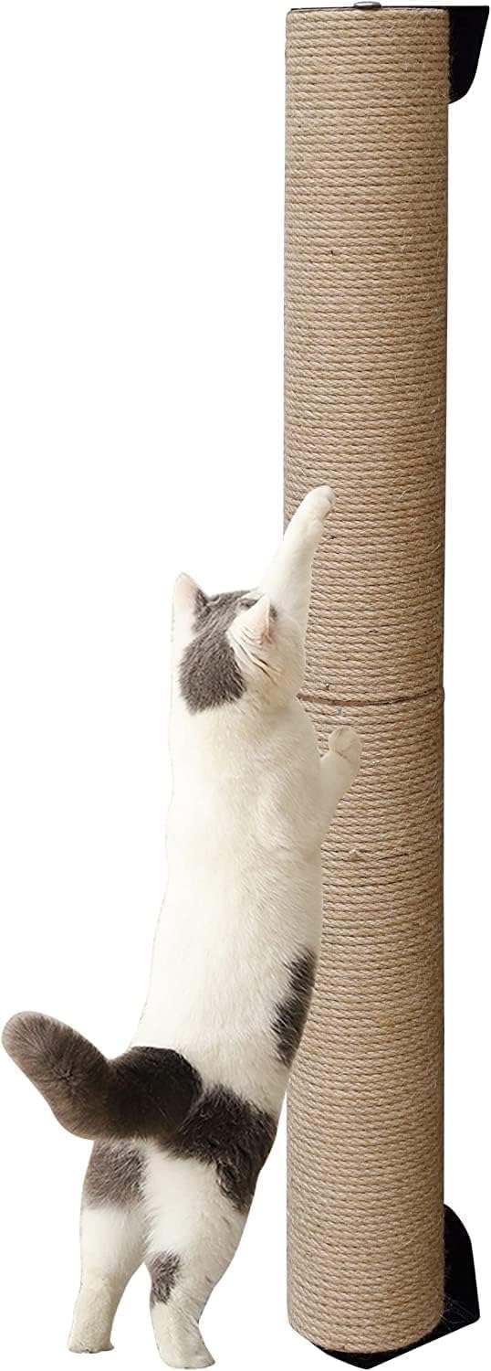 81cm Katzenkratzbaum Wandmontage,Wand Kratzstamm,Kratzbaum Groß,Kratzsäule Katzen（Φ7）