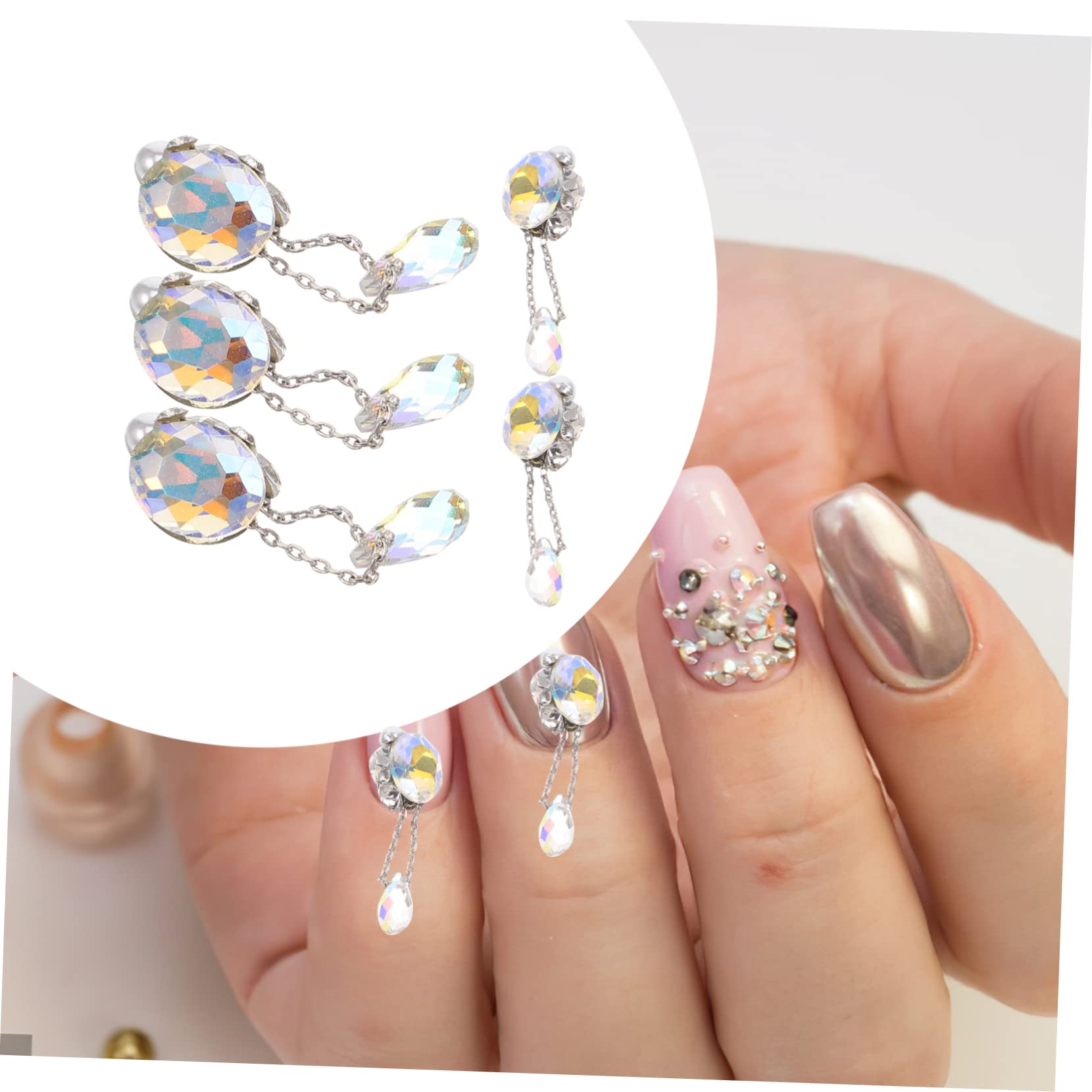 BESTYASH 25pièces Décorations Manucure Accessoires De Nail Art Bijoux Pour Ornements Élégants