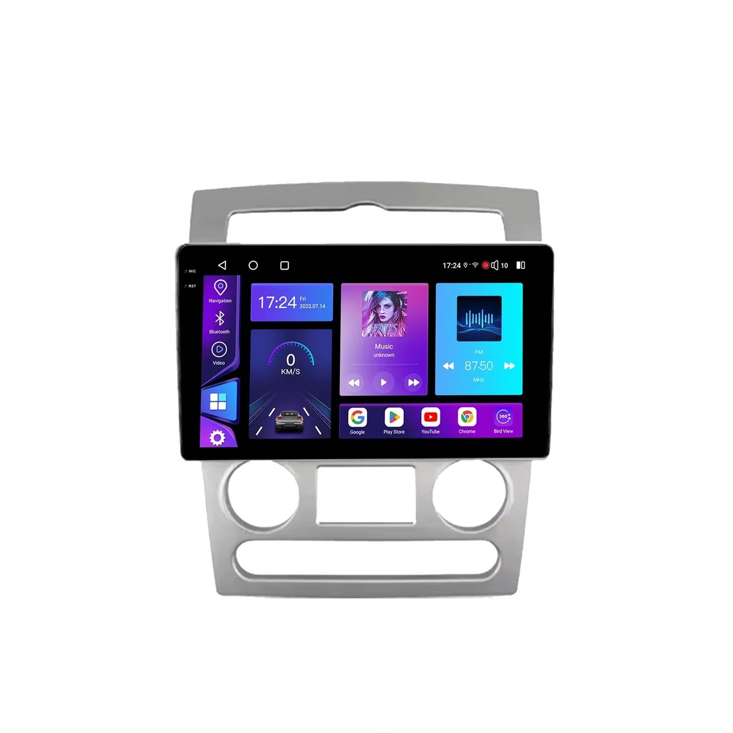 Car Radio dla Hyundai ROHENS Coupe 2004-2006 Android 15 9 Inch Touch Screen Player Mirror Link Swc Cooling Fan For, 8 Core 6G+128G
