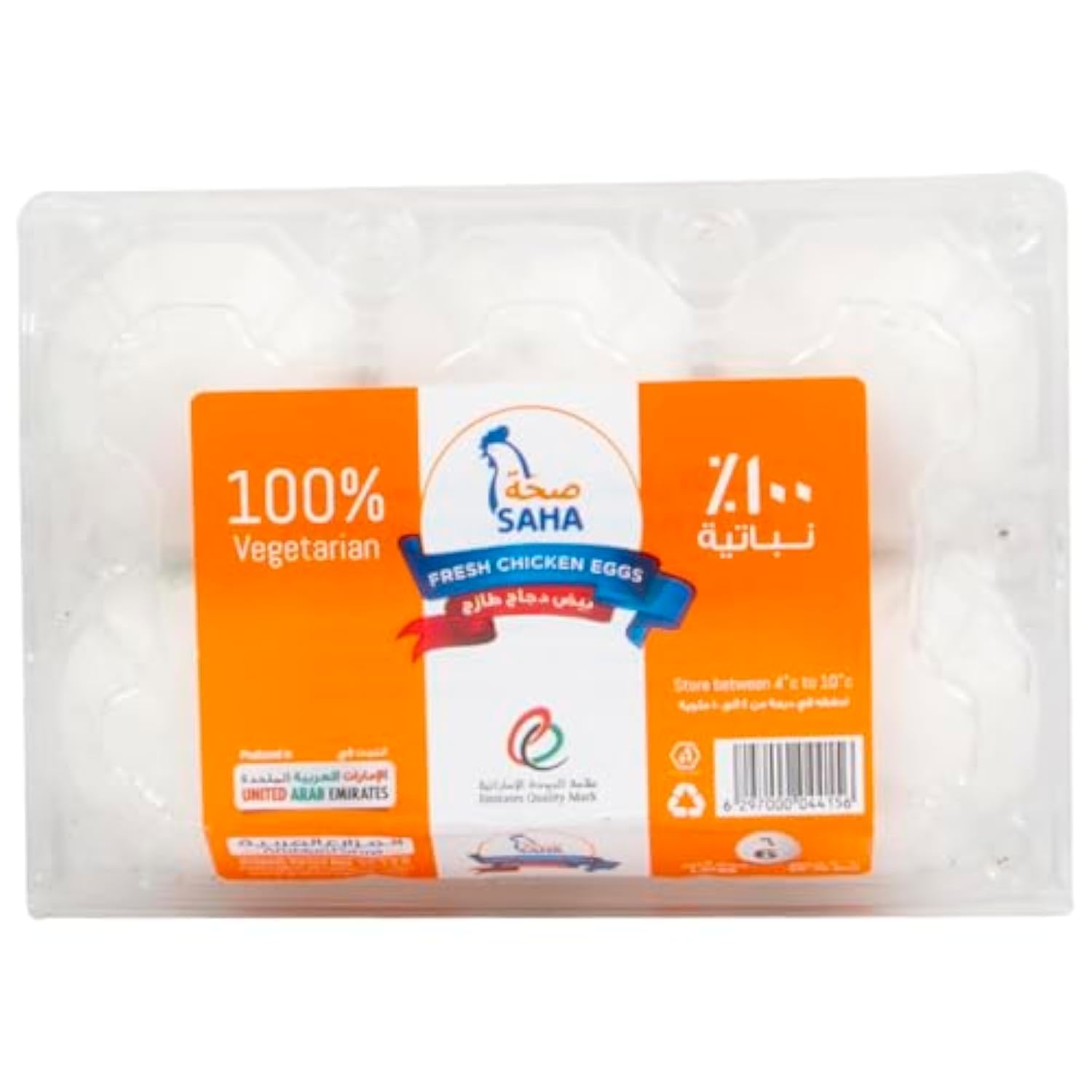 Saha White Eggs Large, 6 pcs