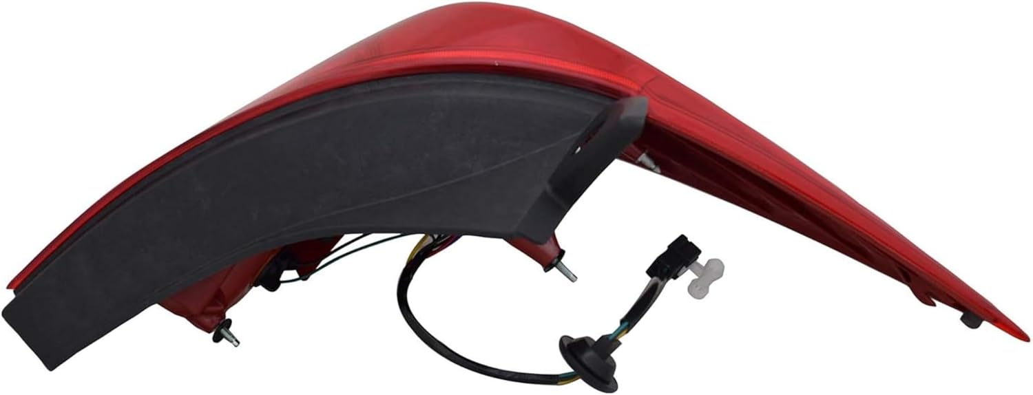 ALLIGATOR AUTO LIGHTS Replacement for Nissan Versa HB 2007-2009 2010 2011 2012 Halogen Tail Light Assembly with Bulbs, Left/Driver Side, OEM: 26555-EM30A / Partslink: NI2800181 DOT/SAE Compliant