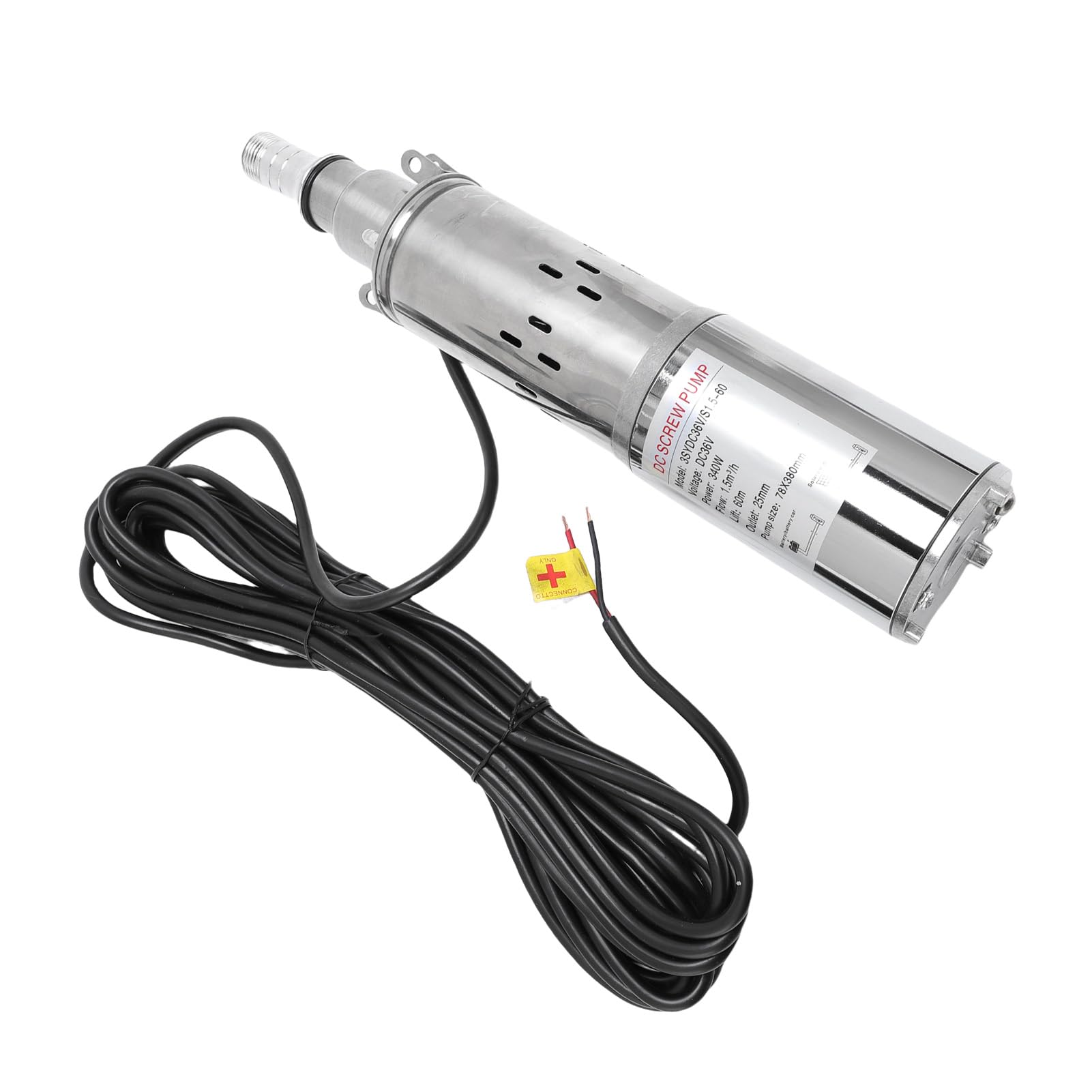 YWBL-WH Bomba Solar para Pozo Profundo, Bomba de Agua Sumergible de Acero Inoxidable de Alto Rendimiento, Suministro de Agua Eficiente y Diseño Duradero para Riego Agrícola