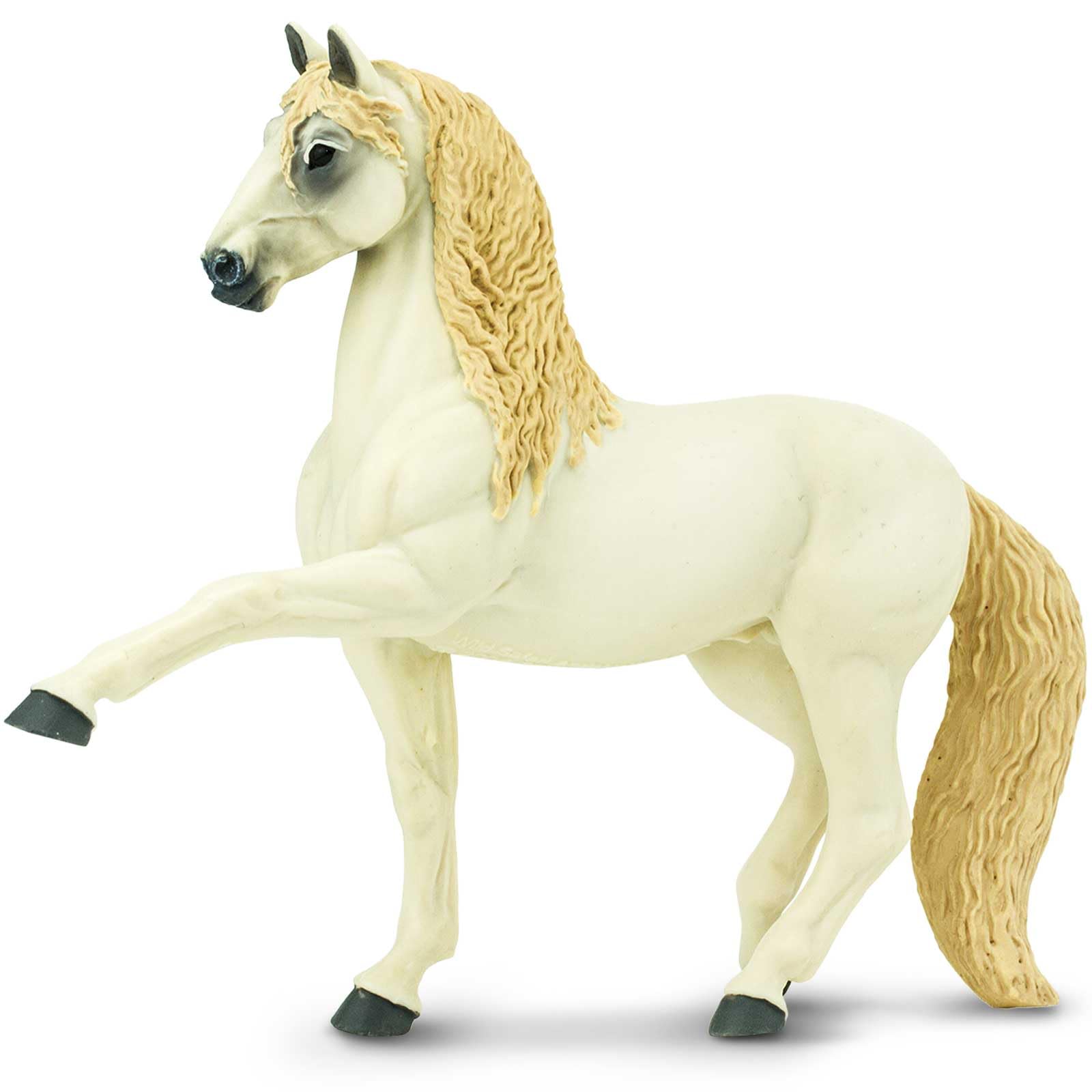 Safari Ltd. Andalusian Stallion Figurine - Detailed 4.5" Plastic Model Figure - Fun Educational Play Toy for Boys, Girls & Kids Ages 3+