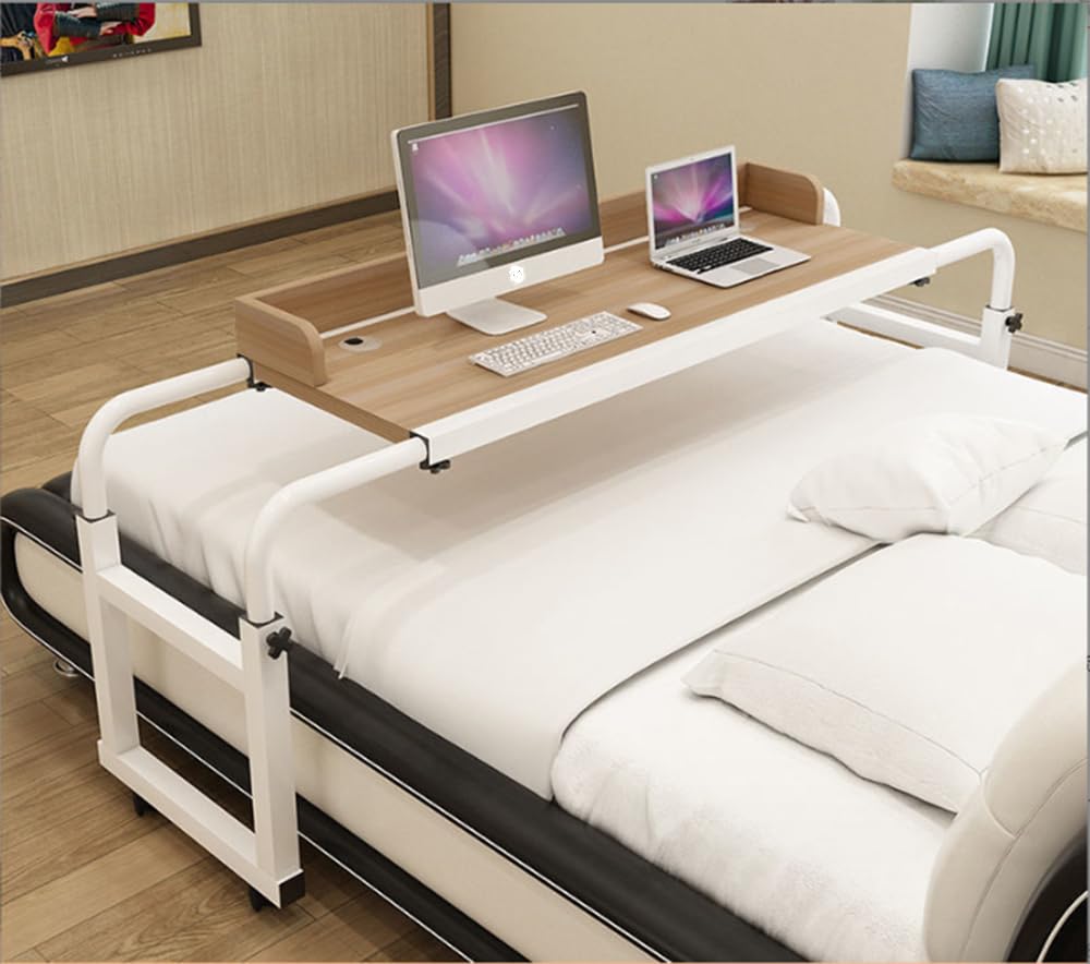 Table d'infirmière et bureau d'ordinateur portable à roulettes polyvalent