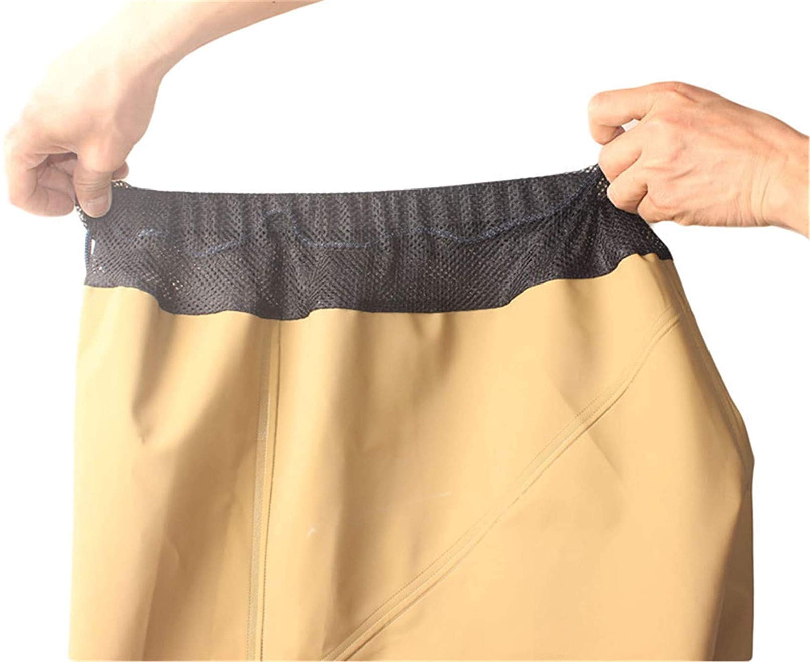 Watastiefs Anglerohose da Uomo con Vita Incavar, Stivali in Gomma Impermeabile Ultra Leggera Stivali da Pesca All'aperto Wattaks + Scarpe da Boot Soft E Antiscivolo in PVC