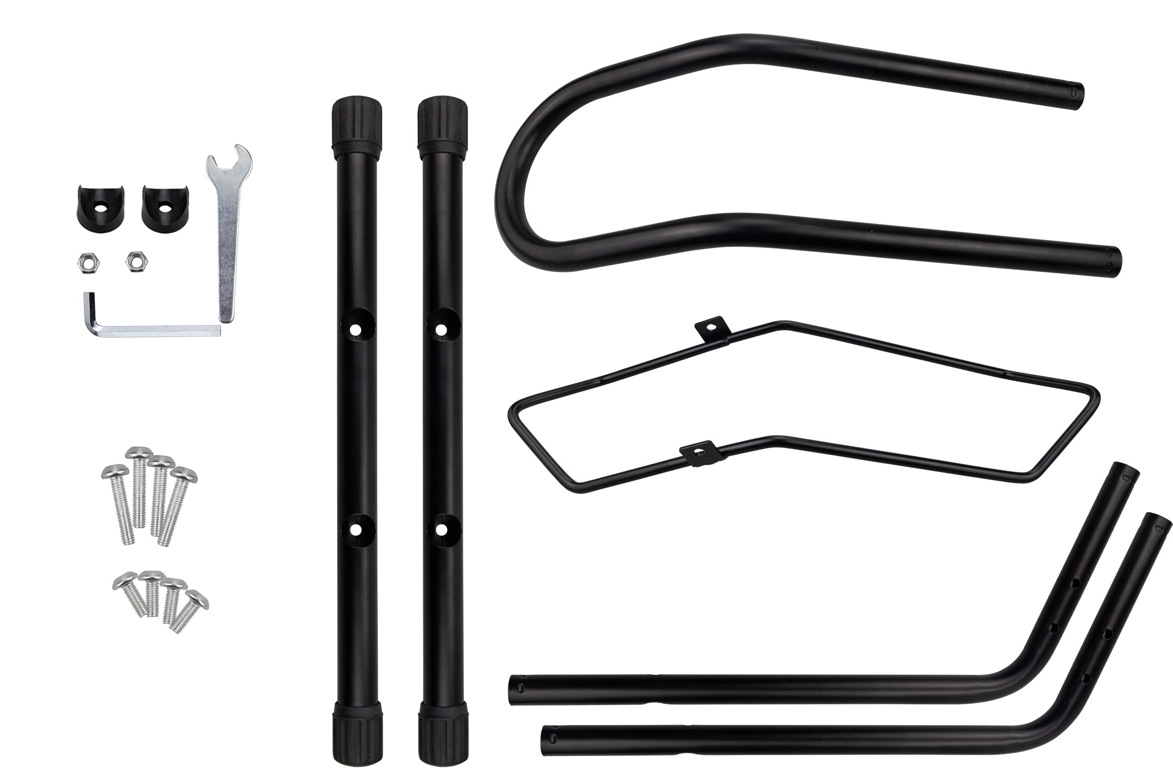 MEGHNA Fahrradständer Professional Boden Freistehender Ständer Halter Montages Fahrradpark Ständer für Mountainbike Rennrad MTB Schwarz