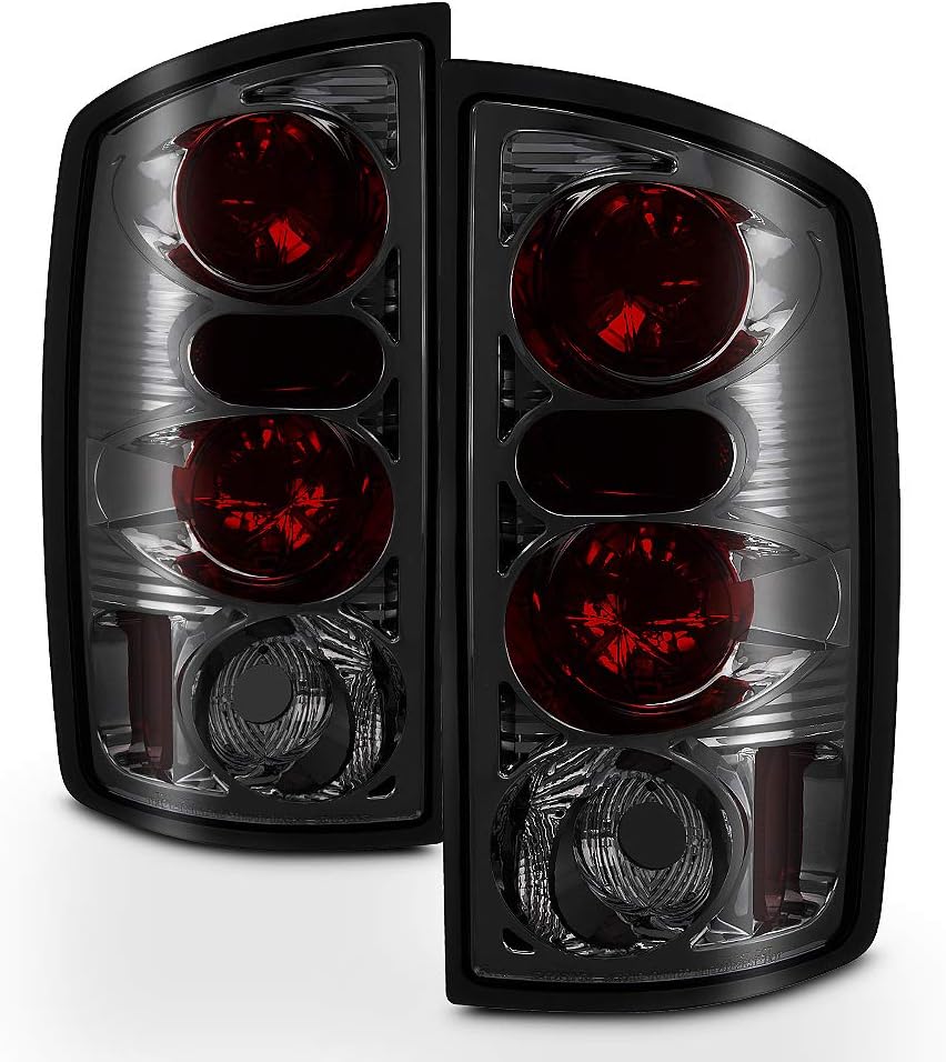 ACANII - For 2002-2006 Dodge Ram 1500 03-06 Ram 2500 3500 Smoked Tail Lights Brake Lamps Pair Set Driver & Passenger