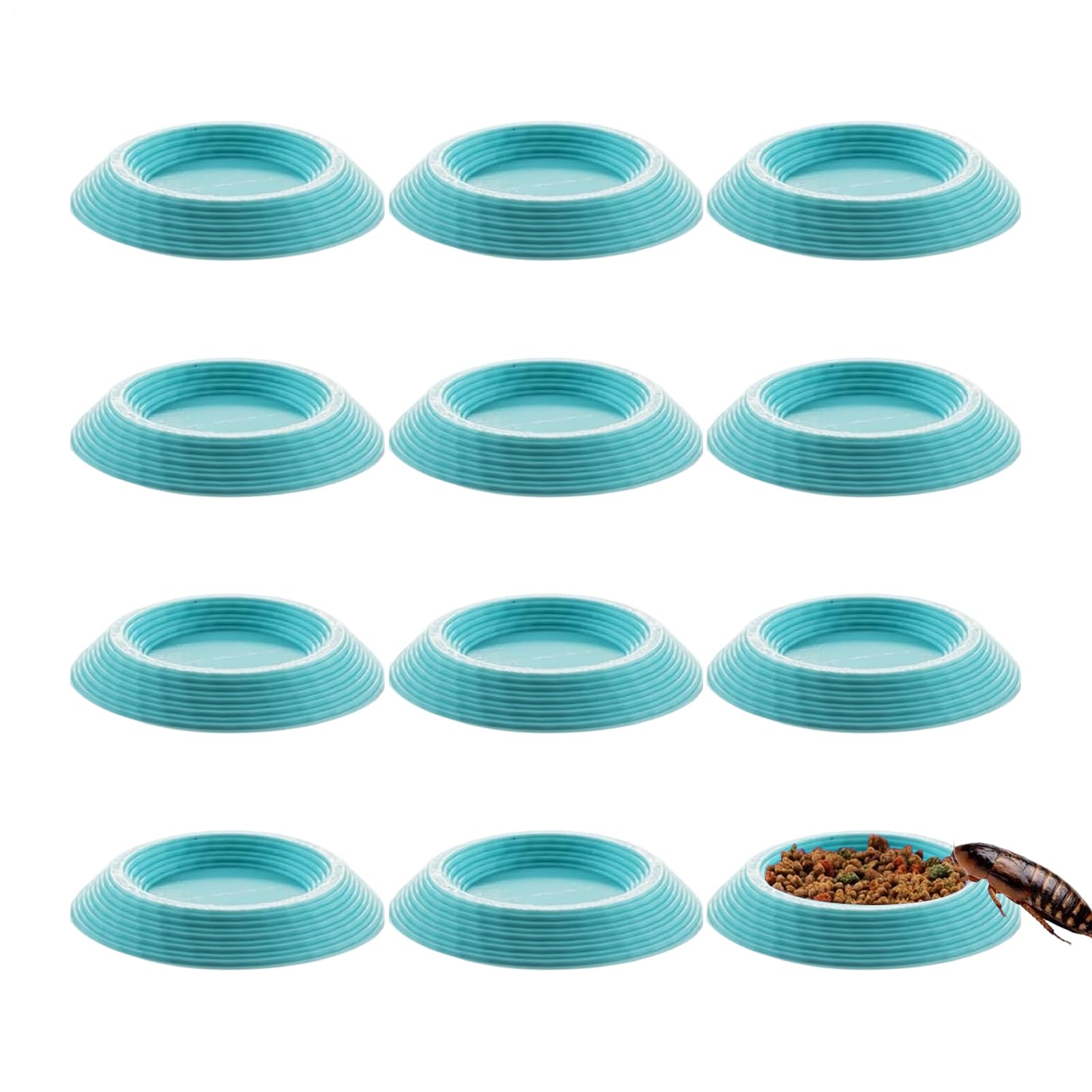 Mppchhn Isopod Feeder, Non-Slip Enclosures Feeding Tray,Isopod Feeding Bowl | for Springtails Millipedes Dwarf Invertebrates