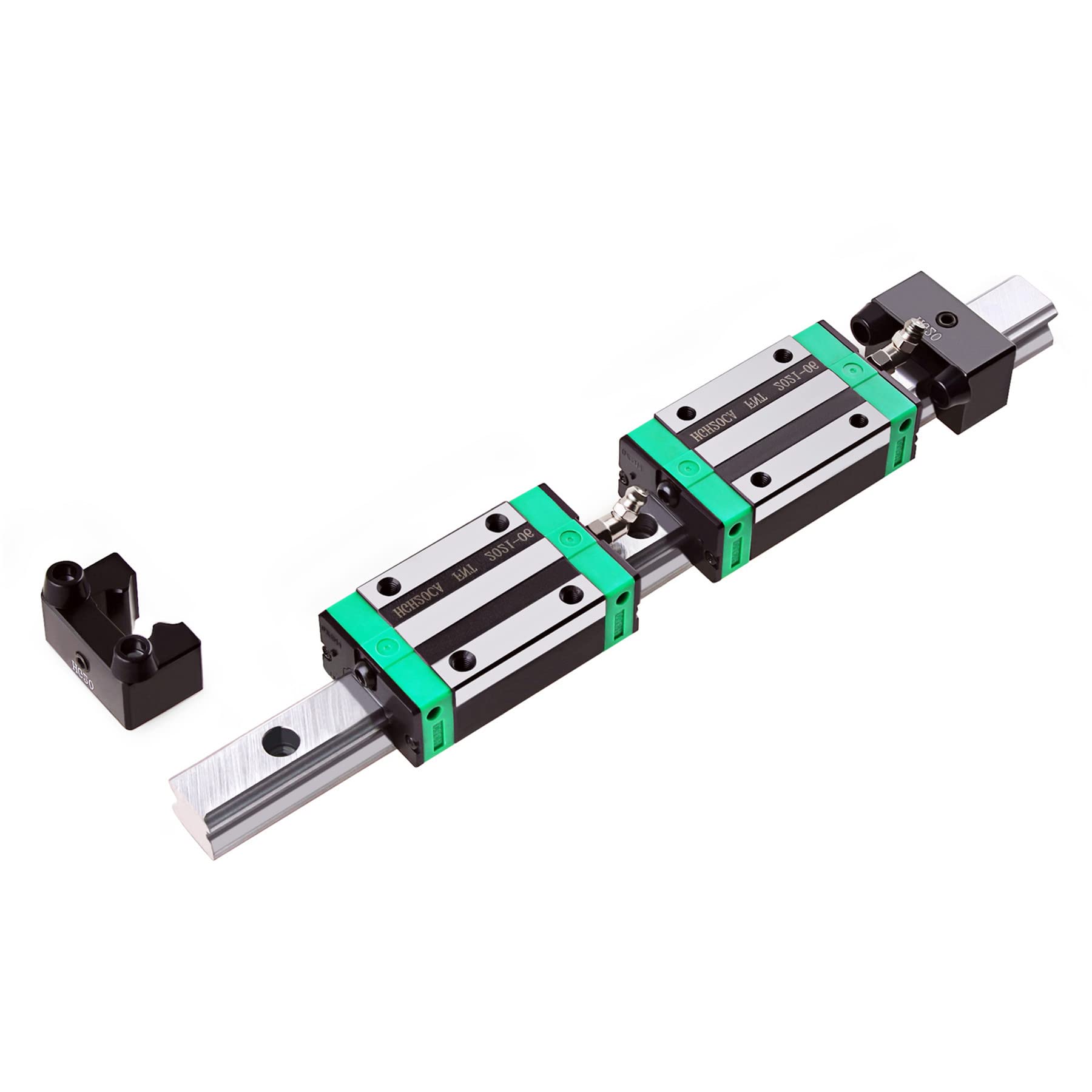 Guide linéaire HGR20 - 1200 mm - Rail de guidage linéaire HGH20 - Rails linéaires HGH20CA - Bloc de patins + 4 blocs de délimitation CNC pour fraisage CNC