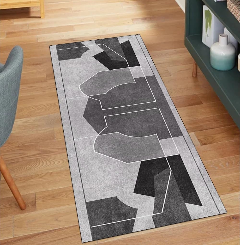 Alfombra de pasillo para cocina y dormitorio lavable estilo retazos