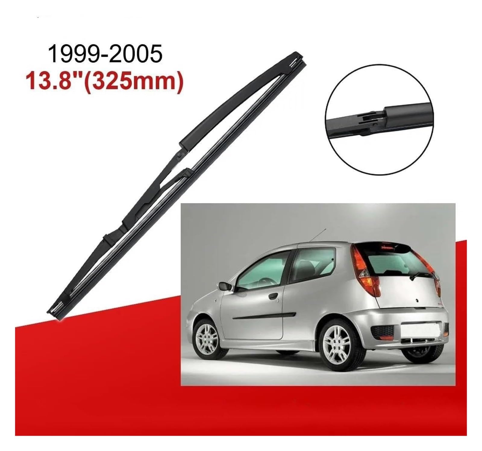 Parabrezza Tergicristalli Per Fiat Per Punto 188 1999 2000 2001 2002 2003 2004 2005 22 "+ 18" + 13.8 "Anteriore Spazzole Tergicristallo Posteriori Spazzole Tergicristallo Auto
