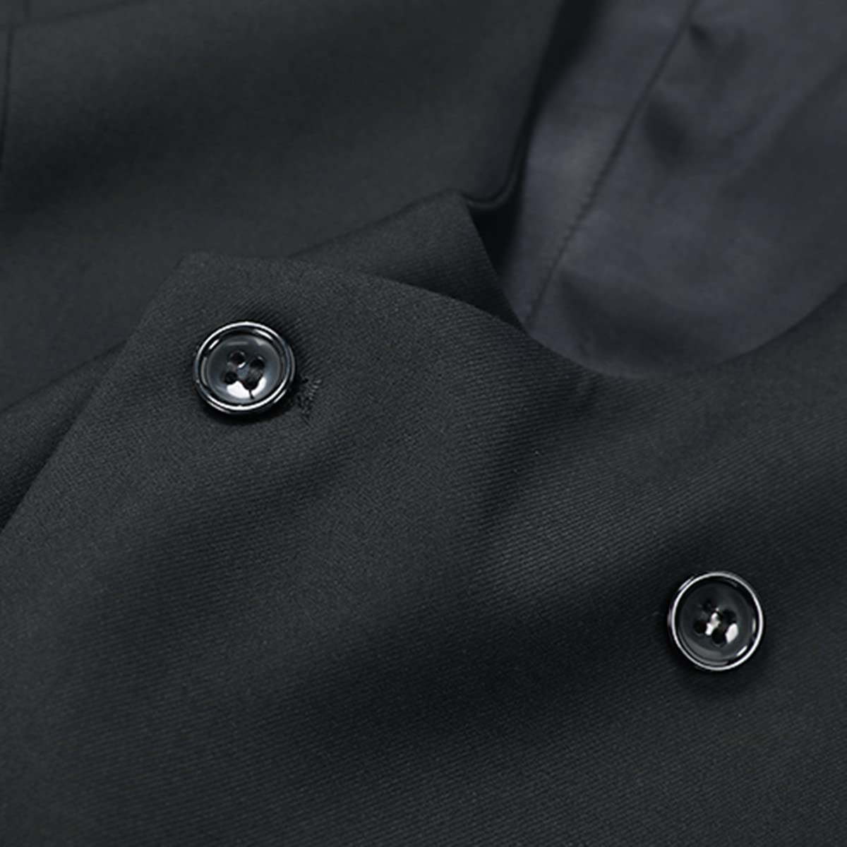 Allthemen Gilet da Uomo Gilet da Abito Doppiopetto Gilet da Uomo Western con Scollo Rotondo per Affari