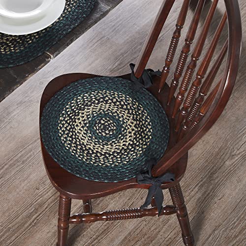 VHC-Brands-Pine-Grove-Woven-Jute-Chair-Pad-with-Ties-Set-of-6-15-Round VHC Brands Pine Grove Woven Jute Chair Pad with Ties Set of 6 15 Round