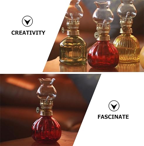 Miniatura 5 de Paquete de 2 quemadores de lámpara de aceite chapados en latón, quemador de repuesto con mecha para lámparas vintage y antiguas, mechas de queroseno