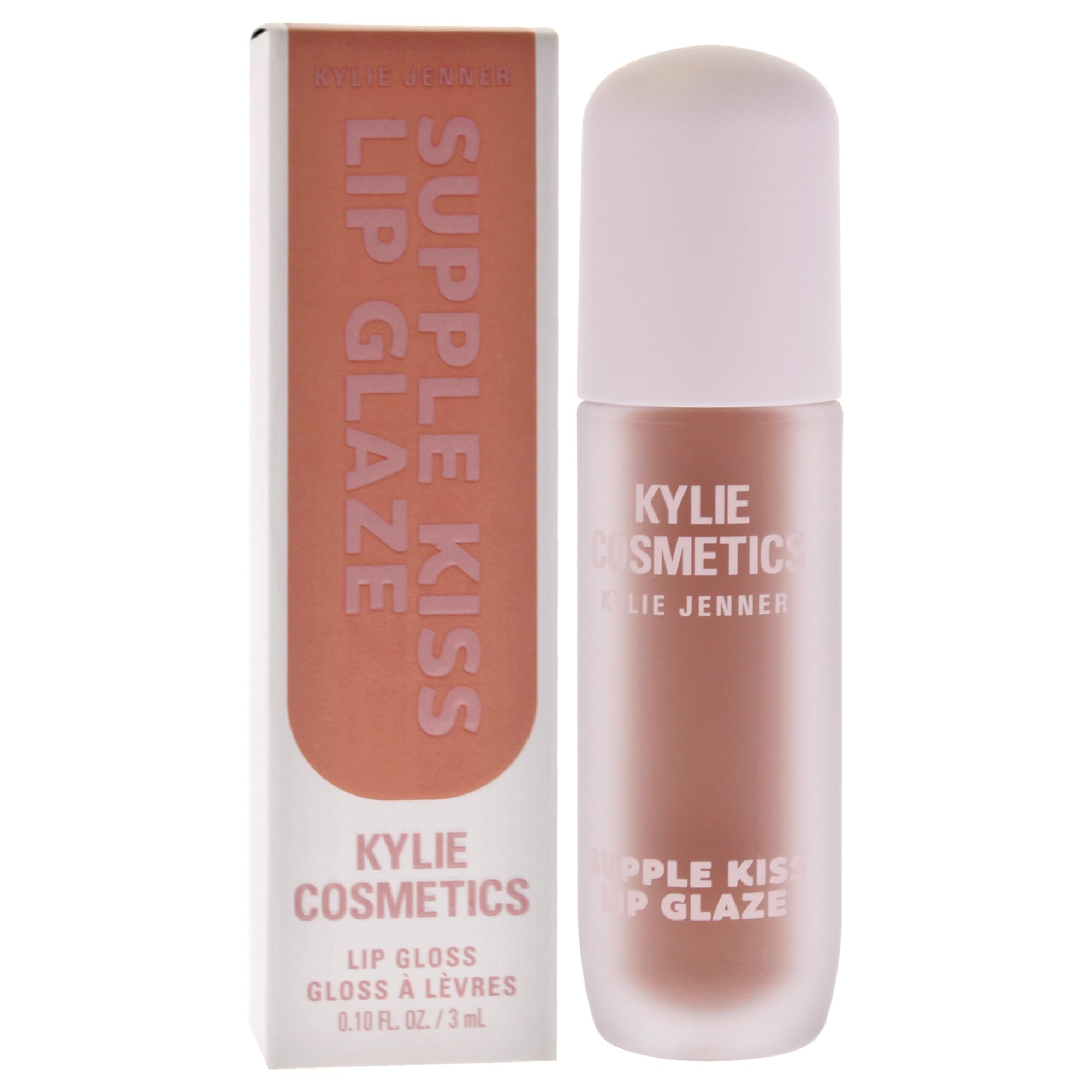 Supple Kiss Lip Glaze - Nude Kiss by Kylie Cosmetics for Women - 0.10 oz Lip Gloss