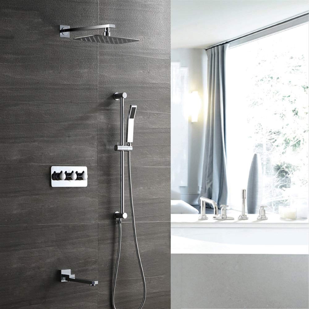 Robinet de douche dissimulé pour gagner de la place et éliminer le calcaire visible