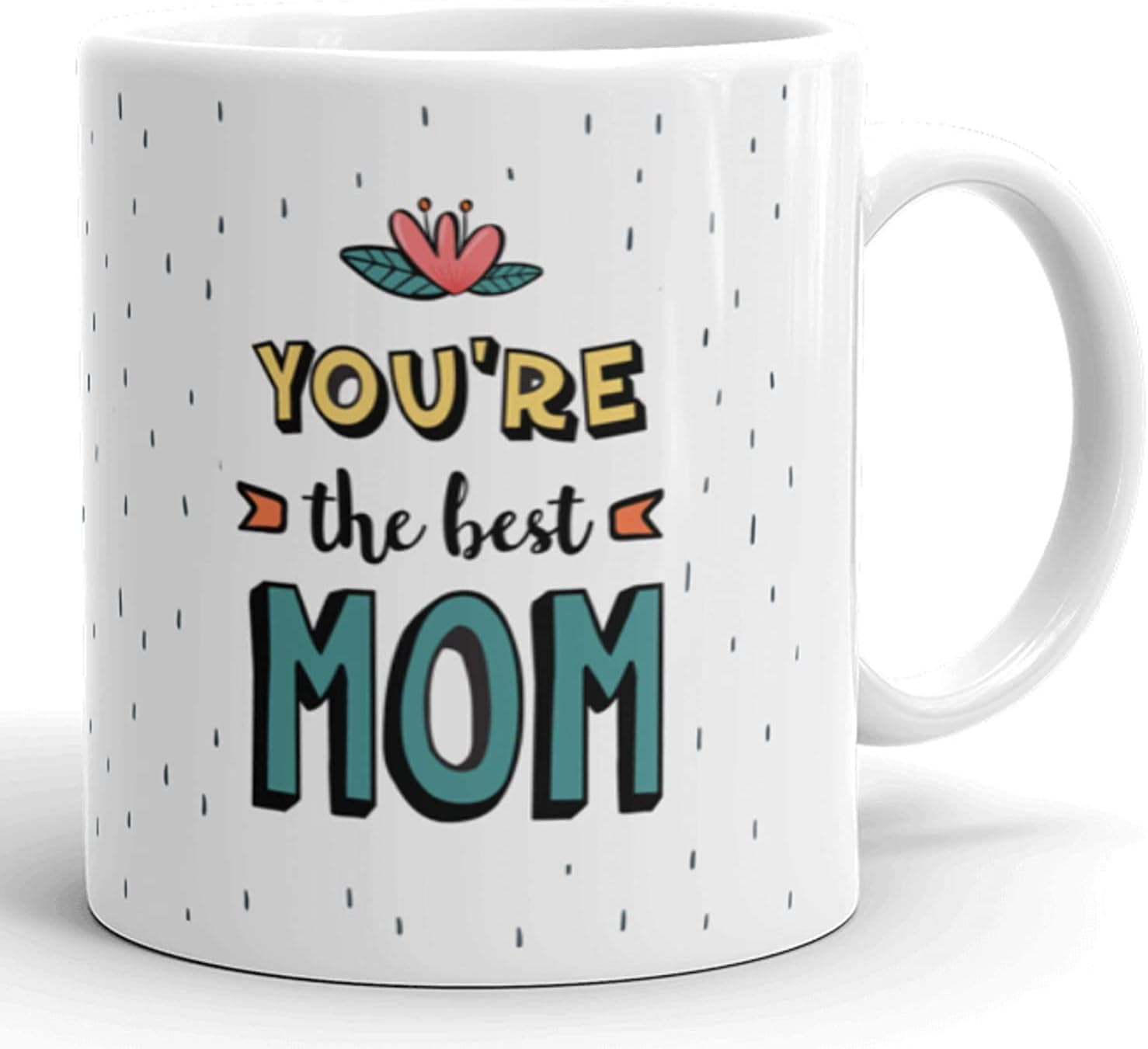 GLAMOUROUI World's Best Mom - Unique Mug for Mom to Gift on Birthday/Mother's Day