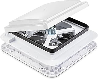 Hike Crew Ventilador de ventilación de techo RV de 11 pulgadas | Ventilador de ventilación de 12 V | Entrada y escape, ape...