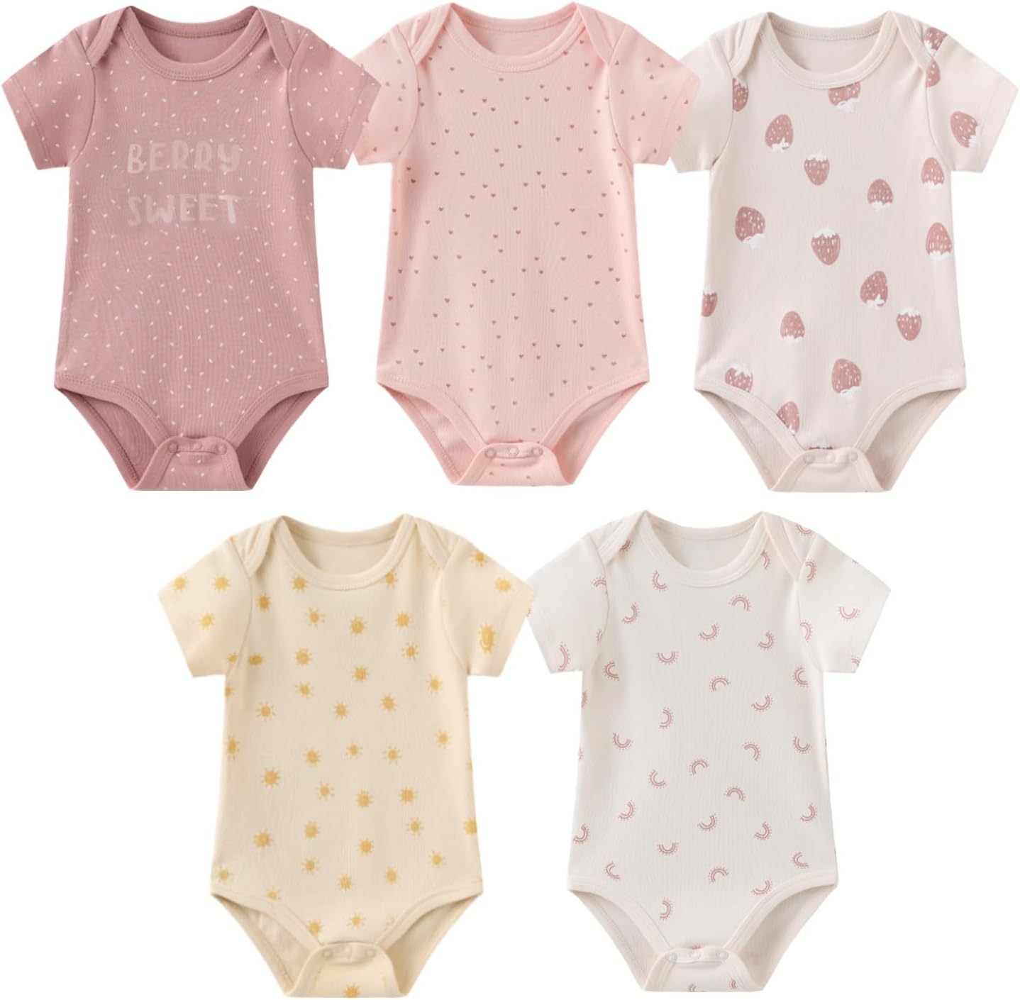 0-12 Months Unisex Baby Pants Sets New born Bodysuit and Hats 15 Pack Boy Girl Infant Comfort Outfit Clothes - Image 2