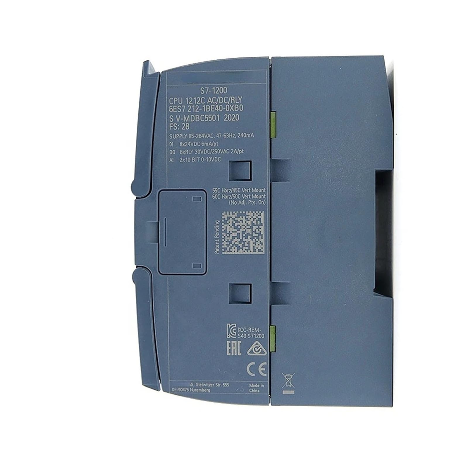 6ES7212-1BE40-0XB0 PLC Module S7-1200 CPU 1212C Compact CPU AC/DC/Relay