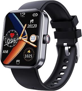 Smart Watch Blood Sugar Monitor - Blood Glucose Fitness Watch Tracker with Body Temperature Blood Sugar Heart Rate Blood Pressure Blood Oxygen Mornitor, Sport Watch Tracker for Men Women (Black)