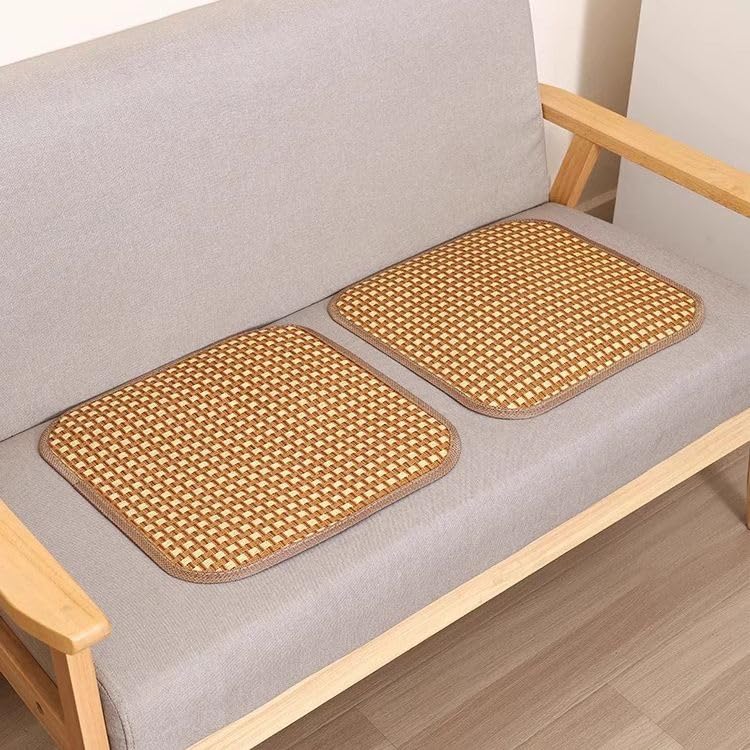Coussin de siège rafraîchissant tapis de chaise été respirant rotin carré 45x45cm
